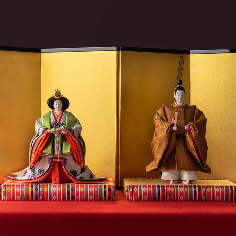 【豪華なお雛様7段飾り　(有職雛ゆうそくびな)】 有職雛（ゆうそくびな） | 有職京人形司 大橋弌峰